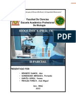Informe de Bioquimica Universidad Nacional San Luis Gonzaga de Ica 2