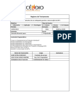 Modelo de Registro de Treinamento