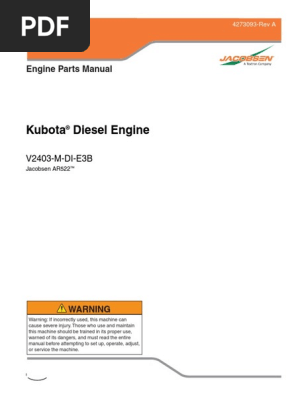 KUBOTA V2203 E PARTS MANUAL FREE visual data 8
