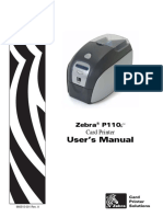 User's Manual: Zebra P110 I Card Printer