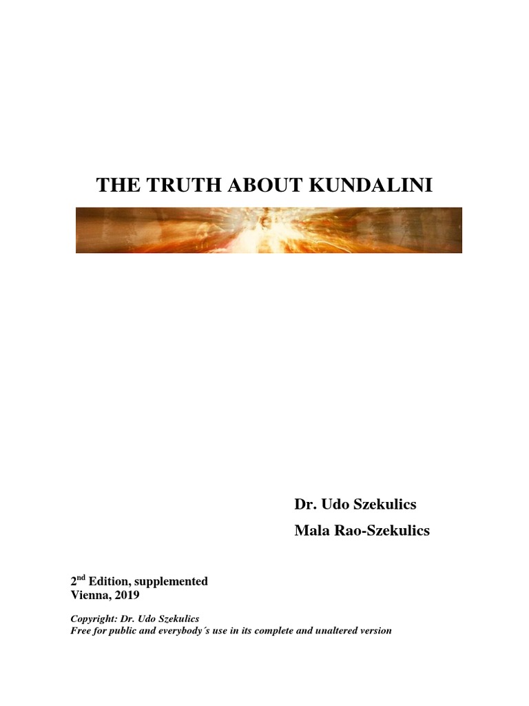 The Truth About Kundalini 2019 Pdf Kundalini Devi
