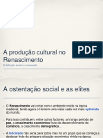 A produção cultural no Renascimento