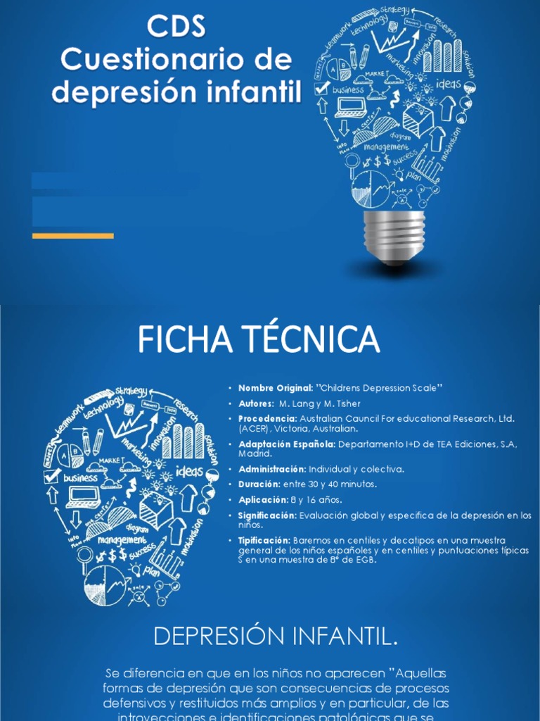 Cuestionario de Depresión Para Niños (CDS) | Depresión ...