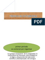 Historia de La Lingüística Diapositiva
