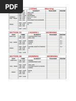Sschedule Shs 2019 2020