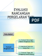 3 .Evaluasi Rancangan Tari