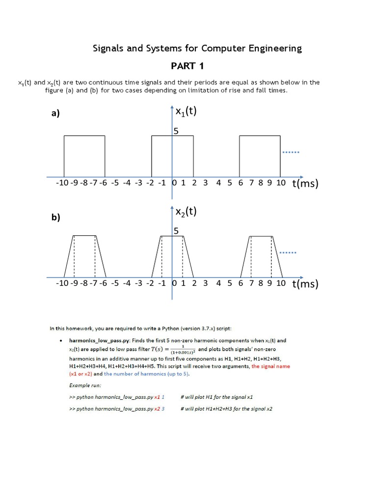 Signals and Systems For Computer Engineering | PDF