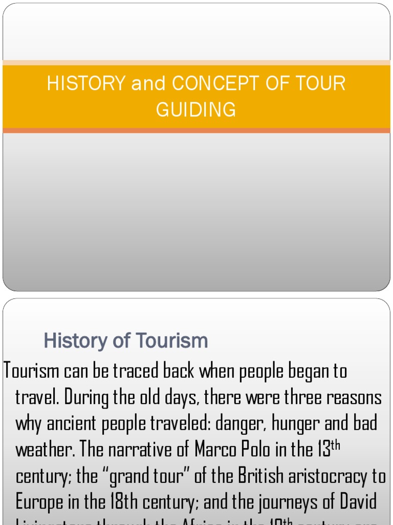 History and Evolution of Tour Guiding | PDF | Tourism | Economies