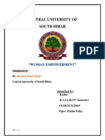 Central University of South Bihar: Woman Empowerment"