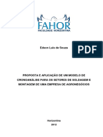 Estudo de Caso - Cronoanálise Setor de Soldagem e Montagem