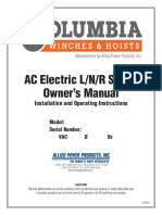 Columbia AC Electric L-N-R Manual