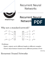 Recurrent Neural Networks Recurrent Neural Network Model: Deeplearning - Ai