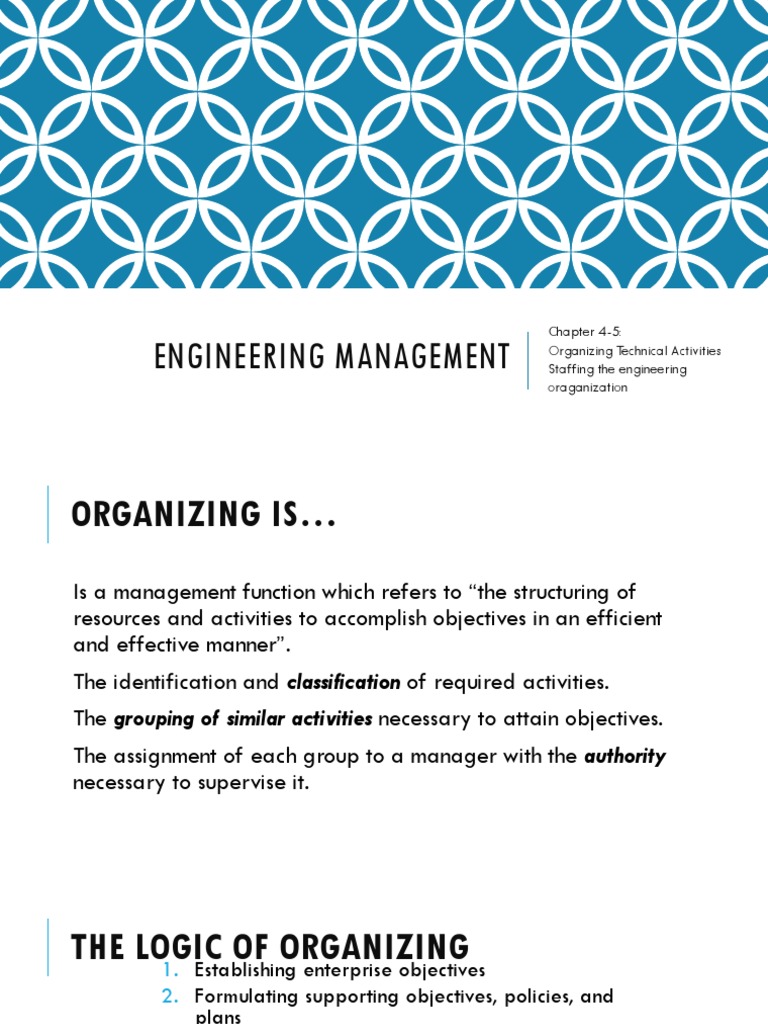 Organizing and Staffing in Engineering Management | PDF | Employment ...
