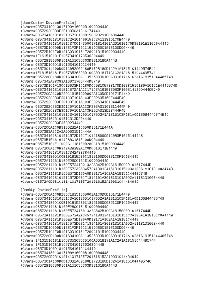 Device Profile Configuration Data | PDF | Teaching Methods & Materials ...