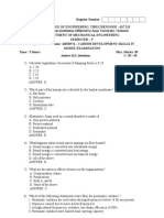 CDS-IV - MECHANICAL MODEL QUESTION (06-10-2018) New