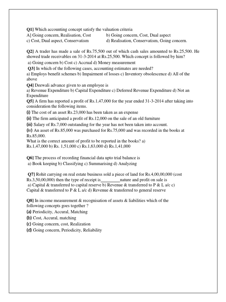 BASIC ACCOUNTING MCQ QUESTIONS AND ANSWERS PDF FREE DOWNLOAD intelligence overview