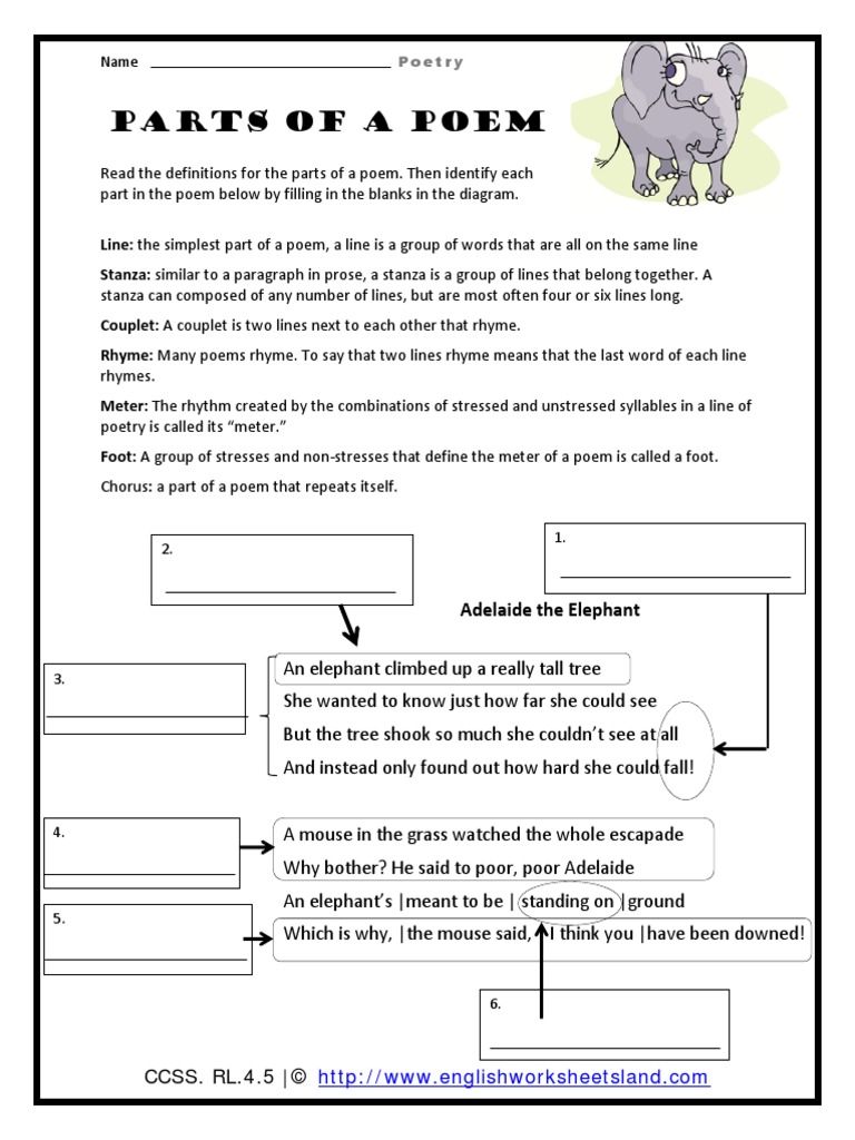 how to label poems in essays