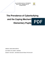 The Prevalence of Cyberbullying and The Coping Mechanisms of Elementary Pupils