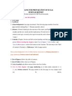 Guideline For Preparation of Seminar Report: Size: A4, Soft Binding, One Side Printing