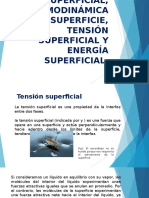 Tensión Superficial Termodinámica de La Superficie