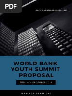 Proposal Youth Summit WBG 2018