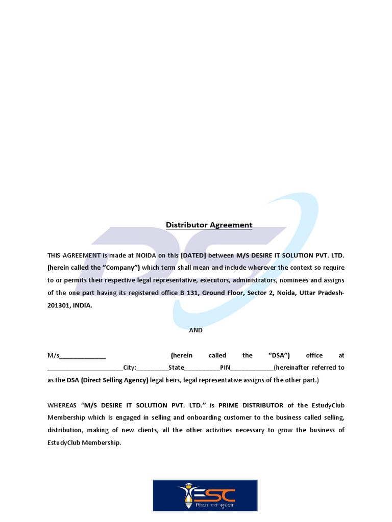 Dsa Draft Agreement Estudy | PDF | Confidentiality | Tort