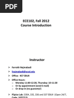 ECE102, Fall 2012 Course Introduction