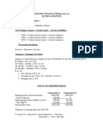 Buisness Finance Formulas 1