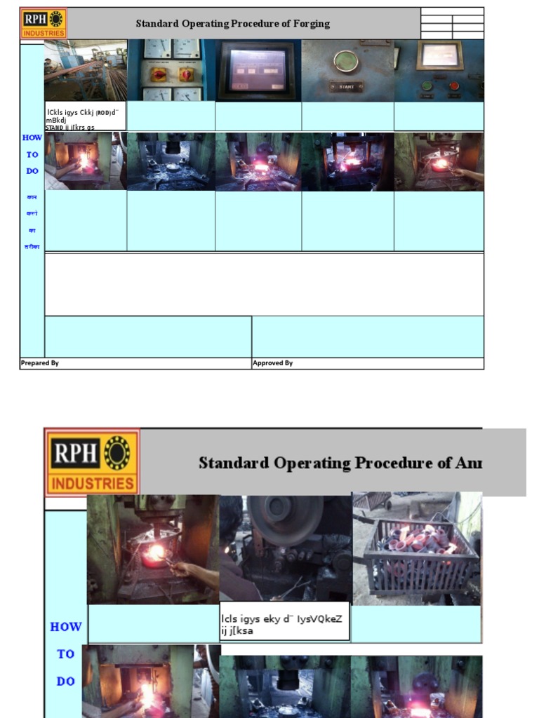 Forging Standard Operating Procedure | PDF | Science & Mathematics ...