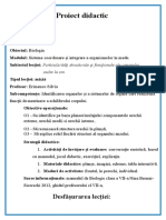 Proiect Didactic Biologie