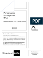 Performance Management (PM) : Applied Skills