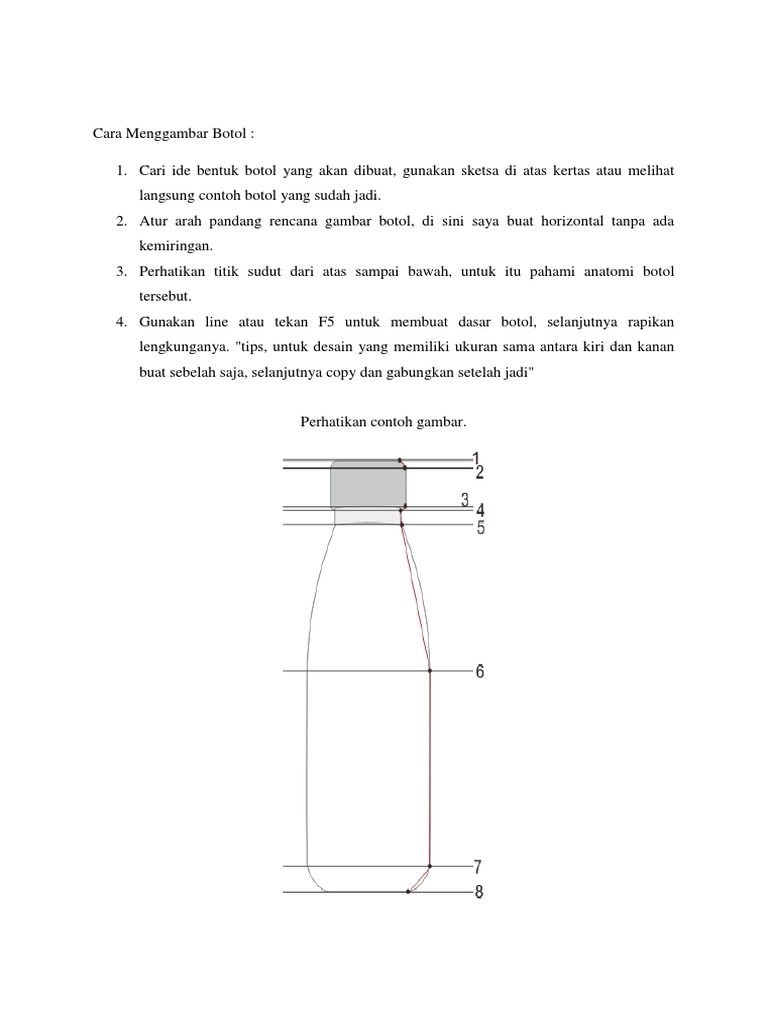 Cara Menggambar Botol Tugas Sekolah Erlangga | PDF