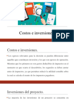 Costos e Inversiones