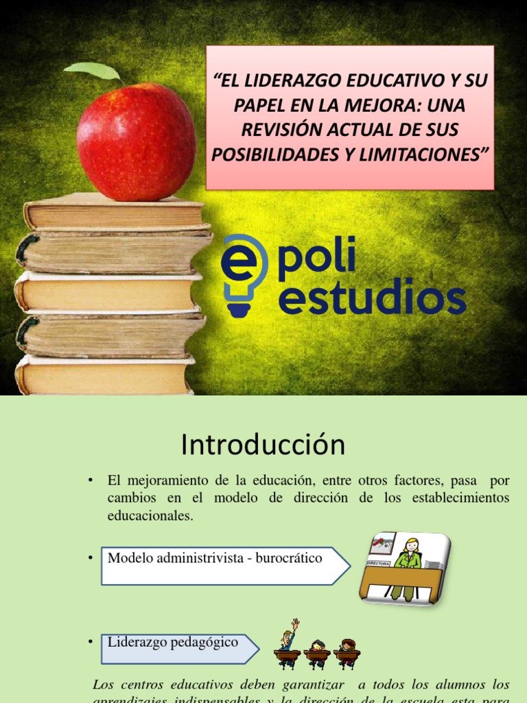 Liderazgo Educativo y Mejora Escolar | PDF | Liderazgo | Plan de estudios