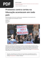 Protestos Contra Cortes Na Educacao Acontecem Em Todo Paispdf