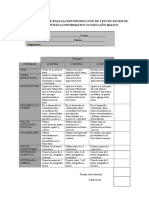 Pauta de Evaluación de Texto Informativo