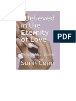 Sorin Cerin- I Believed in the Eternity of Love- Philosophical poems