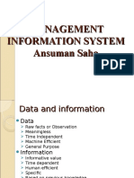 Management Information System Ansuman Saha
