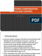 Reactive Power Compensation and Voltage Control