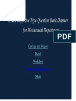 Model Answers of Objective Type For Mech. Dept PDF