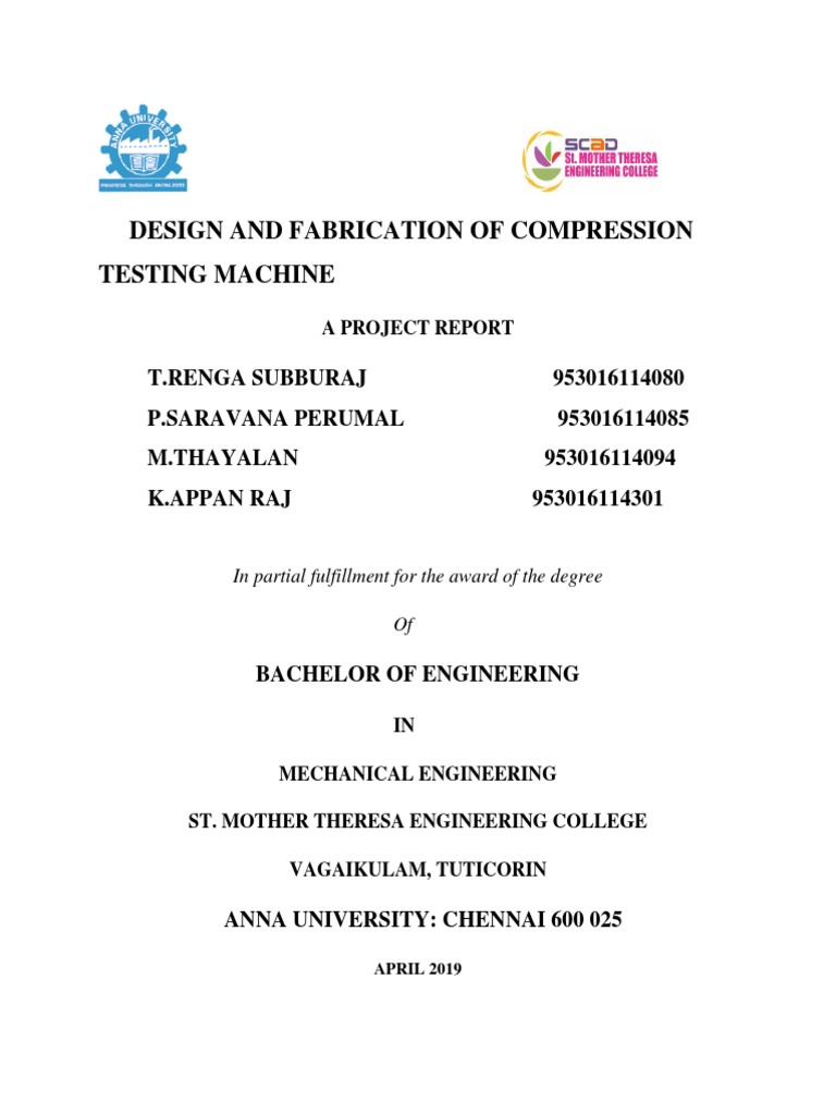 Compression Testing Machine Download Free Pdf Vocational Education