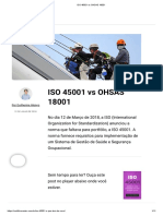 ISO 45001 Vs OHSAS 18001