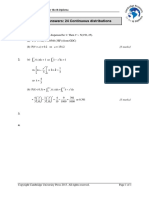 Self-Assessment Answers: 24 Continuous Distributions: 1. Let Volume of Coffee (ML) Dispensed Be V. Then V