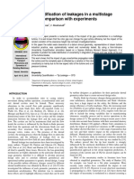 Uncertainty Quantification of Leakages in A Multistage Simulation and Comparison With Experiments