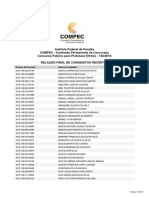 Edital 148 2018 Relacao Final de Candidatos Inscritos PDF