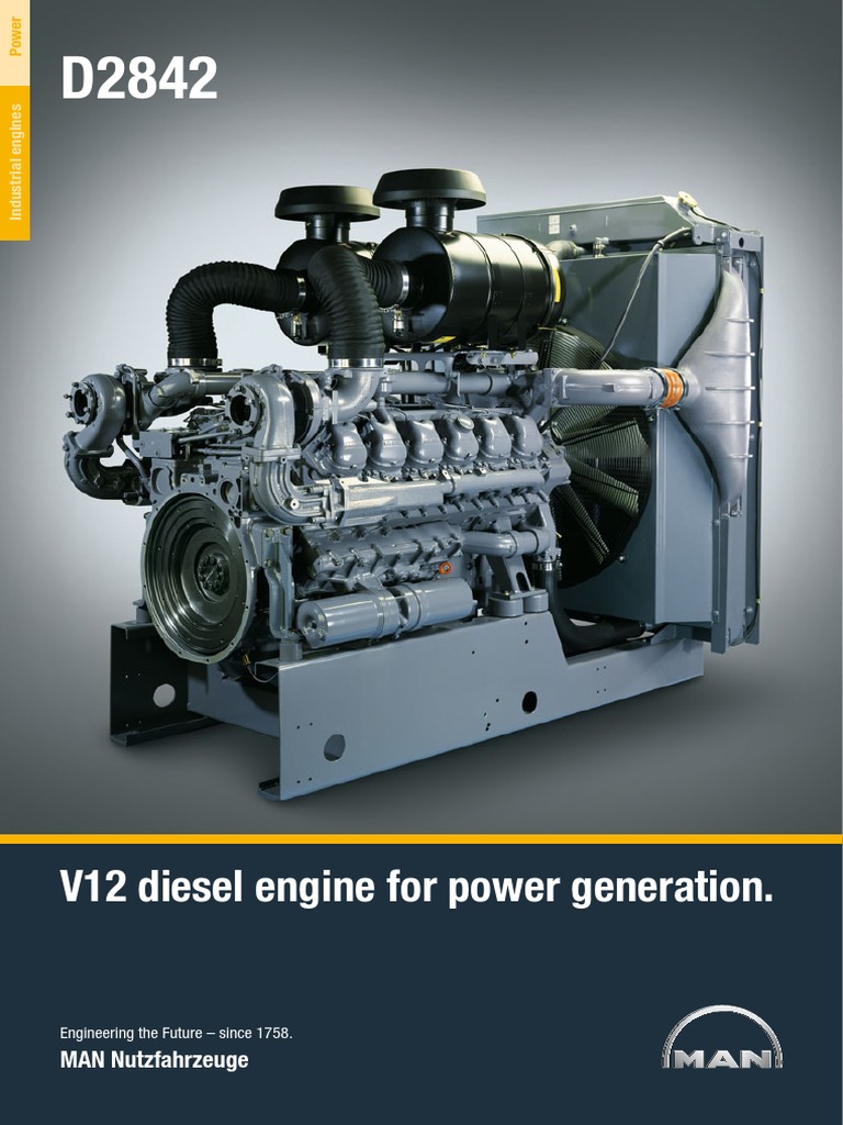 MAN D2842 V12 Diesel Engine Overview | PDF | Diesel Engine | Engines