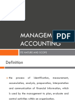 Chapter 1 Nature of Management Accounting MA vs. FA Macaraeg Marcelino