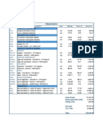 Presupuesto Vivienda Unifamiliar