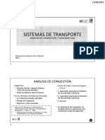 Análisis de congestión vial y niveles de servicio