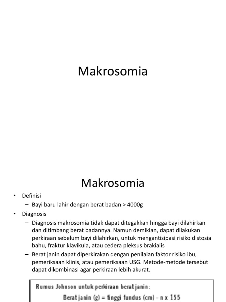 Makrosomia | PDF